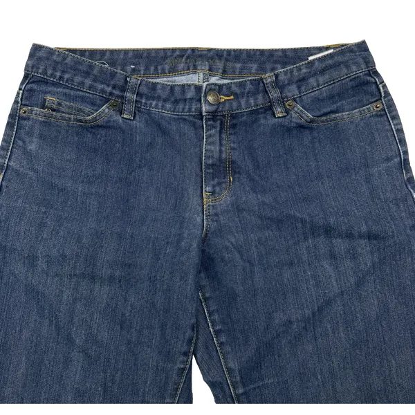 MK Michael Kors Jeans Women's Size 8 Mid Rise‎ Ankle Crop Stretch Dark Wash Blue - Image 3