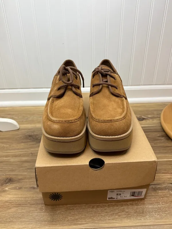 UGG Women's Cityfunc Chestnut Lace-Up Platform Shoes - Size - 9.5 - Image 10