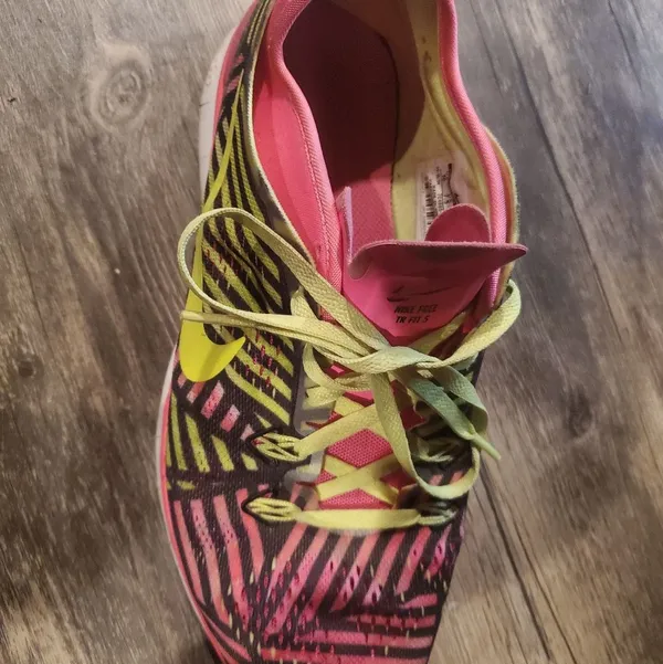 Nike Free Tr Fit 5 Women’s Pink and Yellow Patterned Training Sneakers Size 10 - Image 3