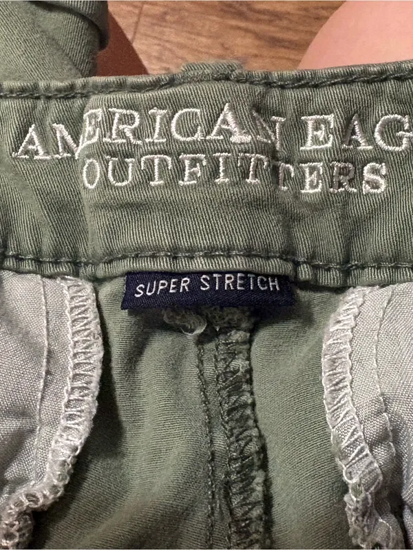 American Eagle Outfitters Green Jean Shorts - Image 3