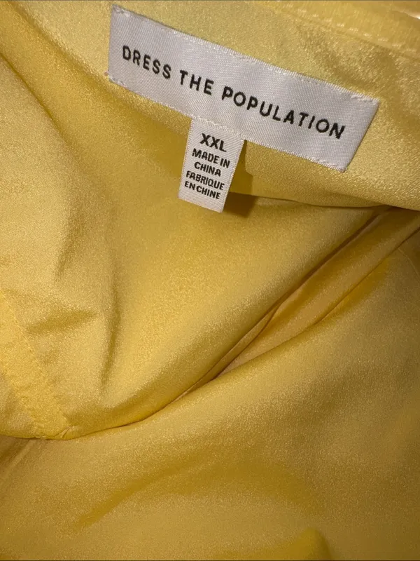 NEW Dress The Population Kinley Accordion Pleat Strapless Evening Gown Sz XXL - Image 7