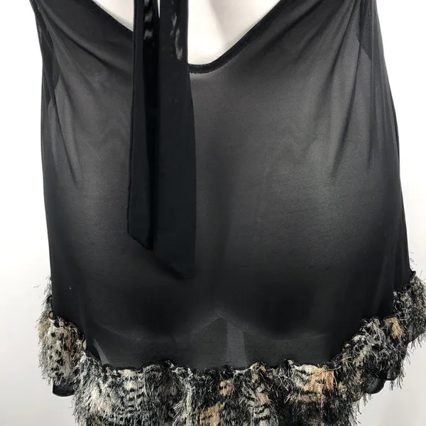 Black animal print lingerie - Image 9