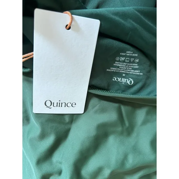 NWT Quince Palm Green Italian Cami One-Piece Swimsuit Sz Medium - Image 5