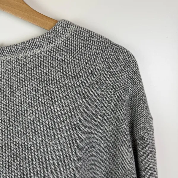 Eileen Fisher‎ Organic Cotton Marled Knit Sweater Small Grey Minimalist Capsule - Image 2