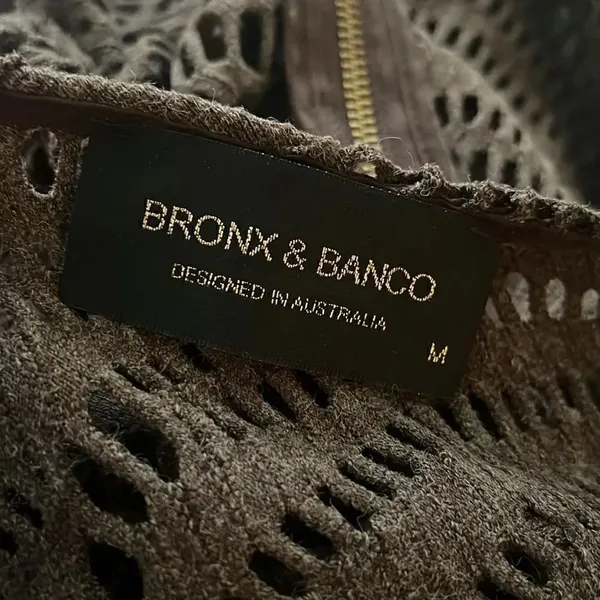 Bronx and Banco Mayan Dress in Brown M - Image 7