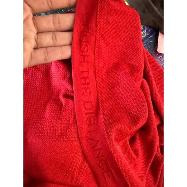 Lululemon Swiftly Tech Long Sleeve Red‎ Running Shirt Size 6 Thumbholes - Image 6