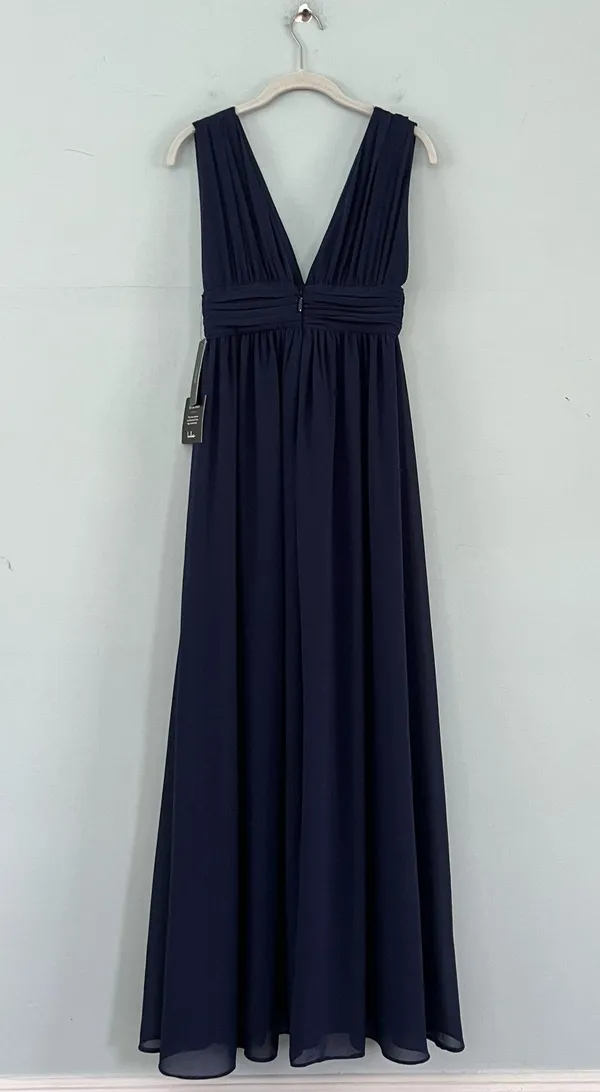 NWT Lulus Heavenly Hues Navy Slit Bridesmaid Maxi Dress - Image 4