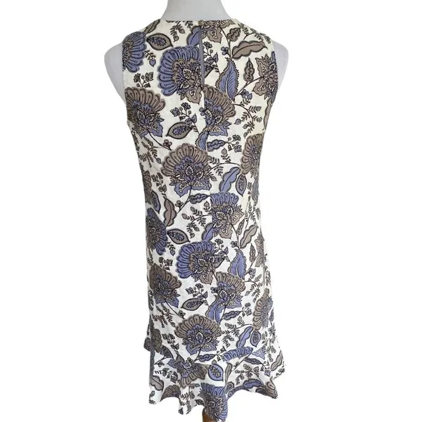Tommy Hilfiger Neutral Floral Linen Sleeveless dress NWT 2 - Image 4