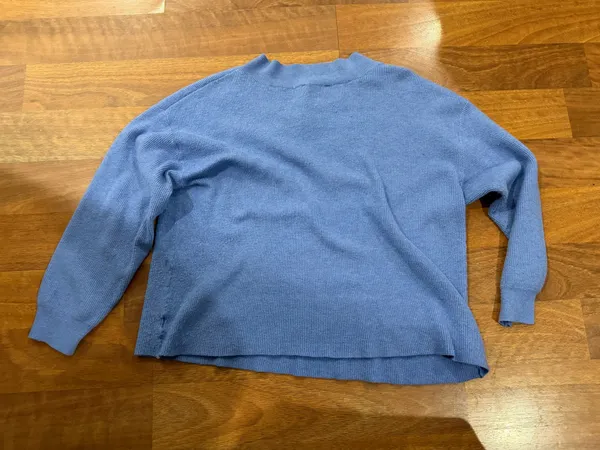 Blue Nine West V-Neck Sweater - Image 2