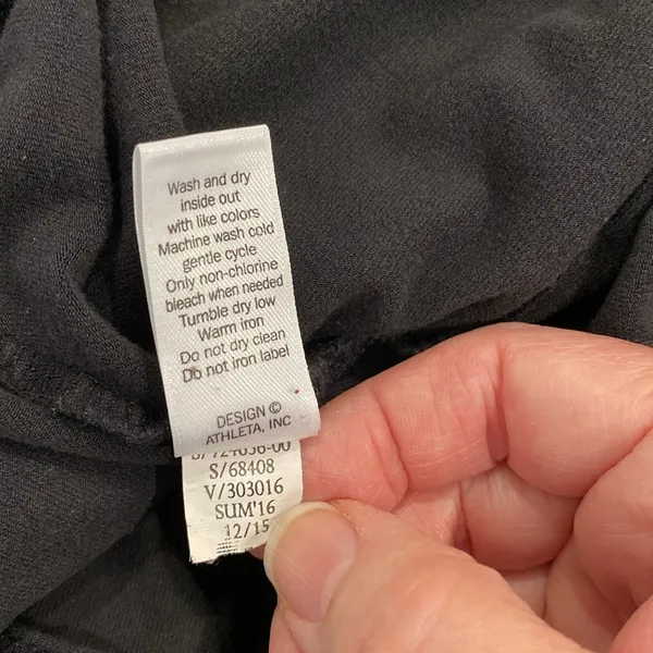 Athleta Black Ribbon Wrap Tulip Midi Skirt Small - Image 6