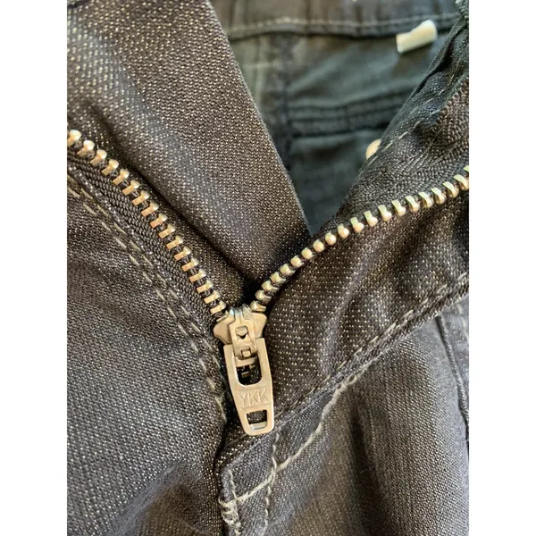 Sergio Valente Womens Wide Leg Denim Pants Charcoal Gray Sz 4 Minimalist Casual - Image 9