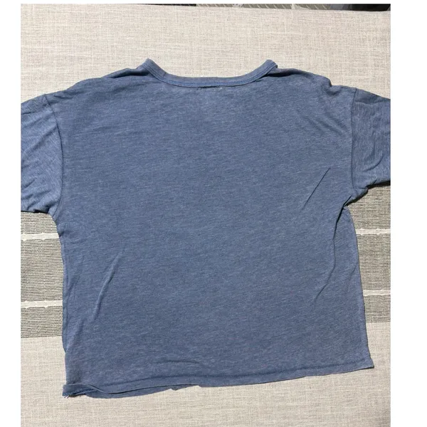 American Eagle Vintage Vault Blue Graphic Tee Shirt Womens Small 1977 Varsity‎ - Image 5