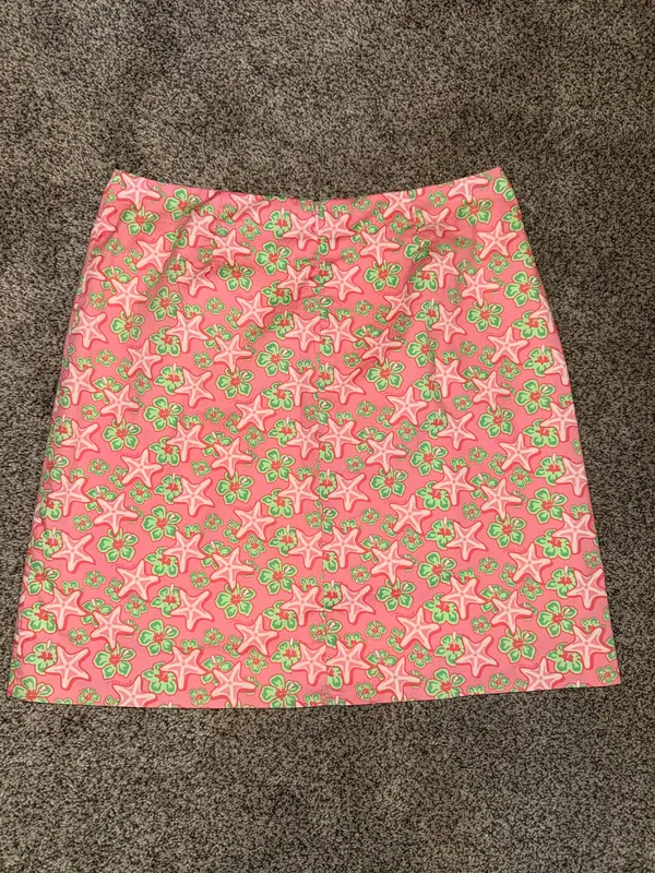 Vineyard Vines Margo Starfish and Hibiscus Print Mini Skirt Size 4 - Image 4