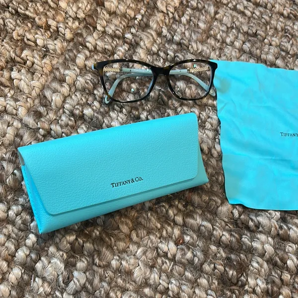 Tiffany & Co. Eyeglasses with Case and Cloth - Image 2
