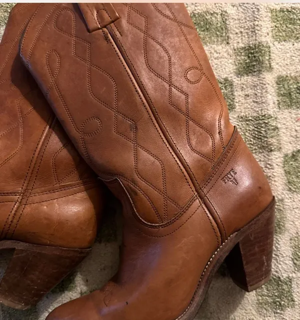 Vintage Frye Brown Leather Boots  - Image 4