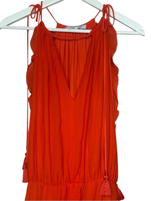 Alexis Monic Silk Halter Dress Small - Image 3