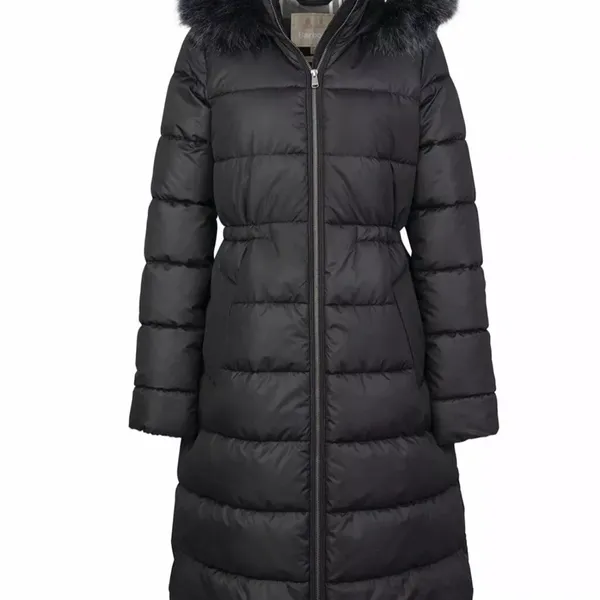 🆕 🌹🧥$495 Barbour Franchesca Winter Black Parka Jacket Puffer Coat UK 12 | US 8 - Image 14