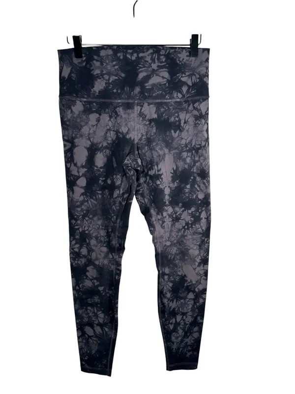 Lululemon Wunder Under Hi Rise‎ Leggings 10 Shibori Magnum Black Tie Dye - Image 3