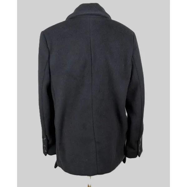 FREE PEOPLE Mari Solid Oversized Peacoat Blazer Black Sz SMALL NWT - Image 3