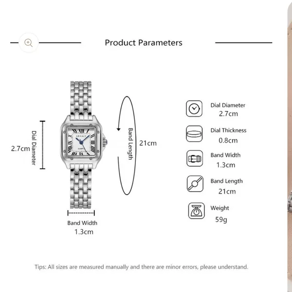 Source Unknown Vintage Style Elegant Women’s Quartz Watch - Image 5