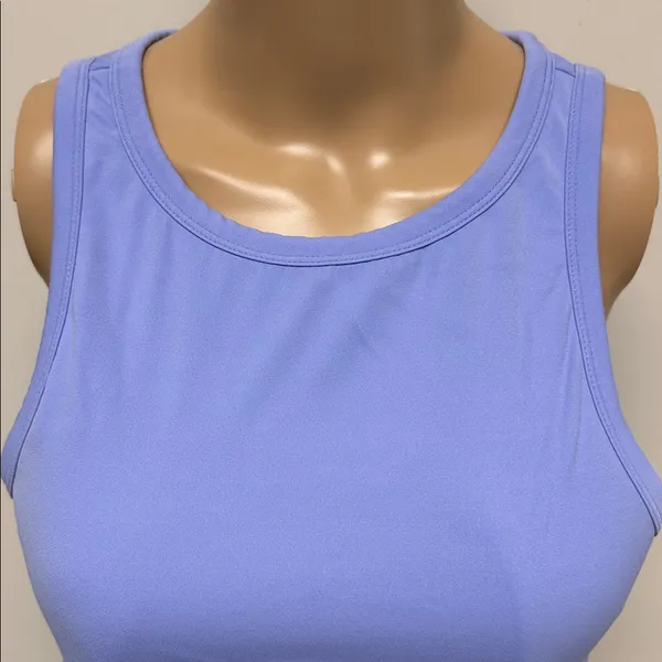 NWOT PARAGON RECSTRETCH Athletic Bra Crop Top in periwinkle size 2XL - Image 2