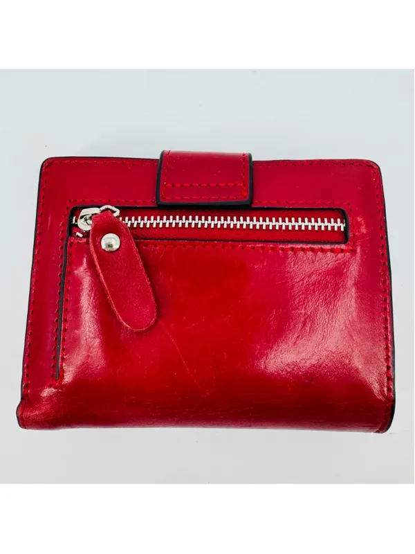 Bostanten Lnna Leather Wallet Red Cowhide - Image 2