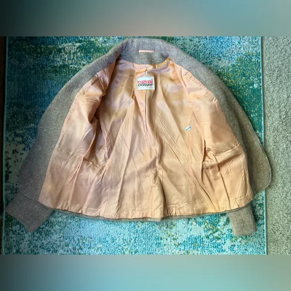 Vintage 60/70s Casual Corner tweed skirt blazer suit set, size medium - Image 8