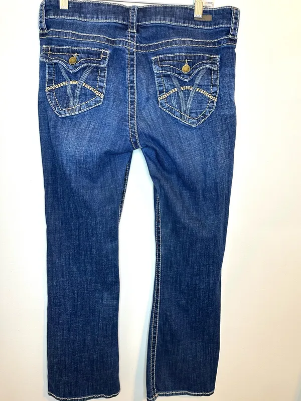 KUT from the Kloth Natalie High Rise Bootcut Short Jeans 10S Dark Wash - Image 2