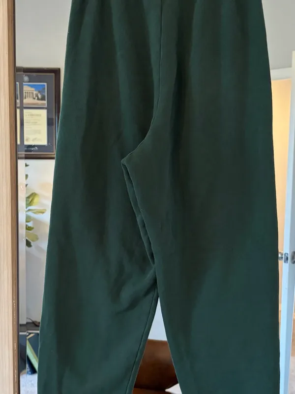 Joah Brown Oversized Jogger in Pine Green 100% Cotton Lounge Comfort size XS/S - Image 4