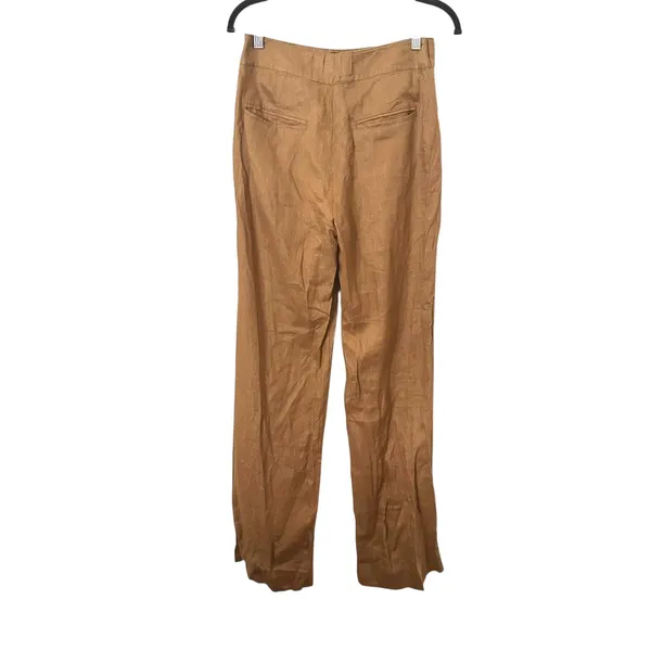 NEW NWT‎ STRAIT Voyage Wide Leg Linen Trouser Sugar Cane Small - Image 3