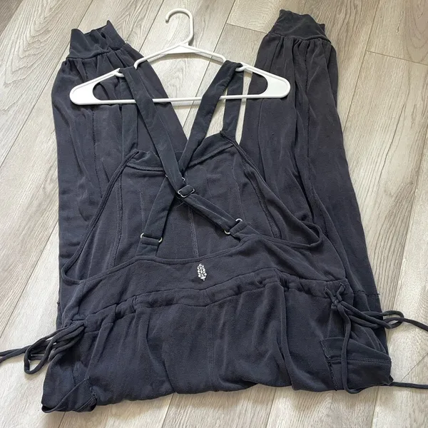 Free People Jumpsuit jump start baggy womens Gray (large) athleisure boho casual - Image 8