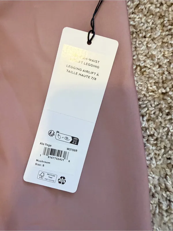 NWT Alo 7/8 High-Waist Airlift Legging size small in mushroom SOLD OUT COLOR - Image 6