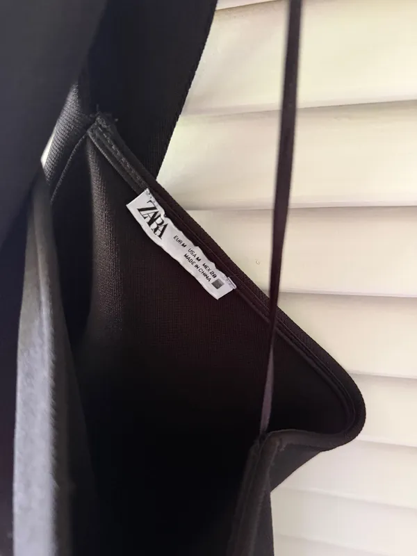 ZARA Asymmetrical Top Black - Image 3