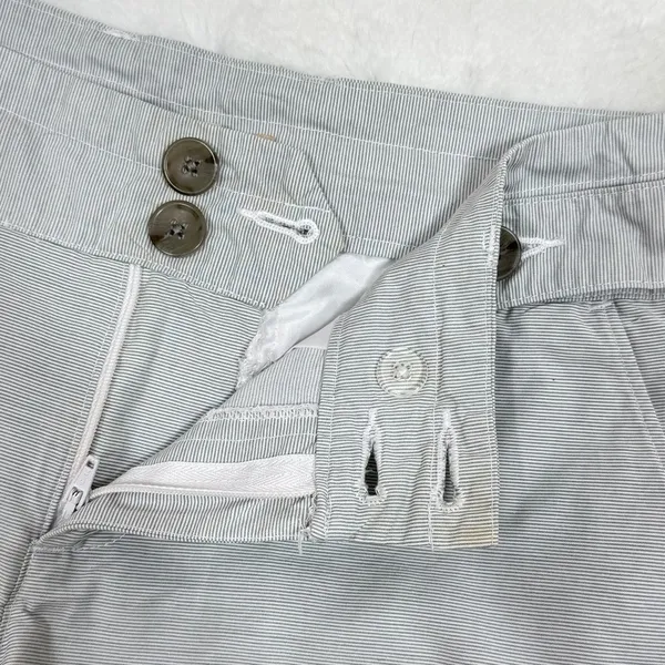 Banana Republic Micro‎ Striped Chino Shorts Grey 4 - Image 6