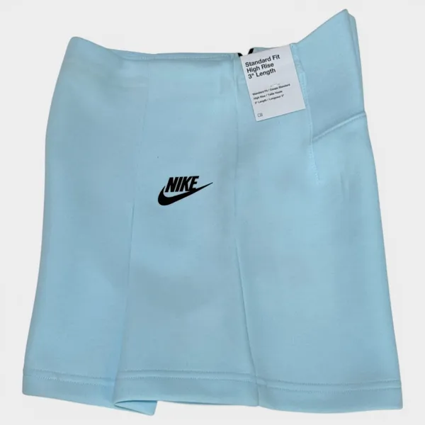 Nike Tech Fleece Pleated Shorts Glacier Blue Small NWT - Image 5