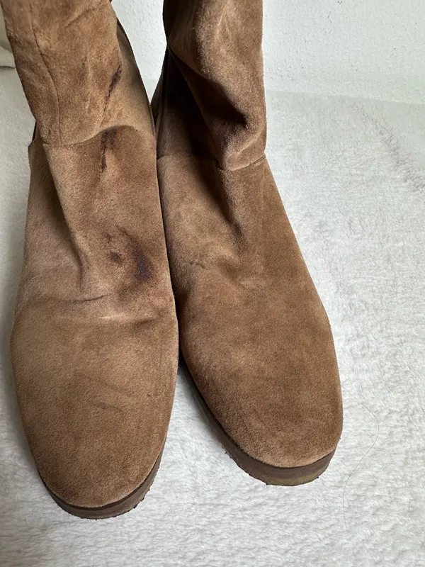 See by Chloé Jona Slouchy Cognac Suede Over-the-Knee Slouch Boots Size 39 or 8 - Image 13