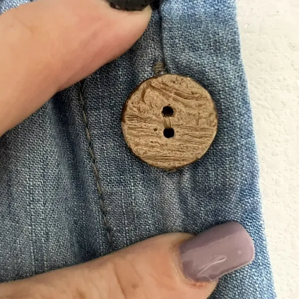 NEW Universal Thread jean Chambray Dress XSMALL blue denim bohom coastal - Image 7