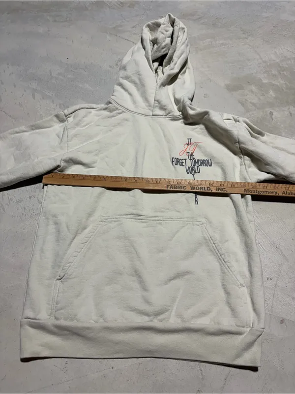 Justin Timberlake Cream Sweatshirt forget tomorrow world tour hoodie small - Image 4