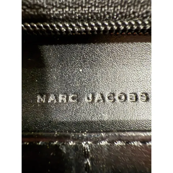 Marc Jacobs Beige Leather Wallet Snap‎ Closure Card Holder Zip Pocket - Image 5