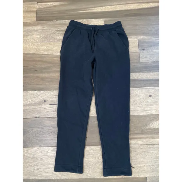 Athleta Sweatpants Size S Black Elastic Waist Drawstring - Image 3