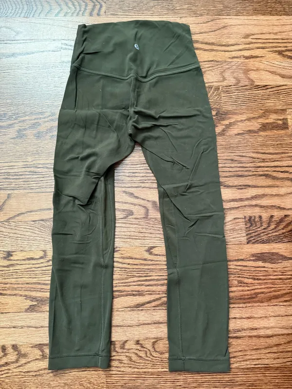 Dark green Lululemon Leggings 25” - Image 2