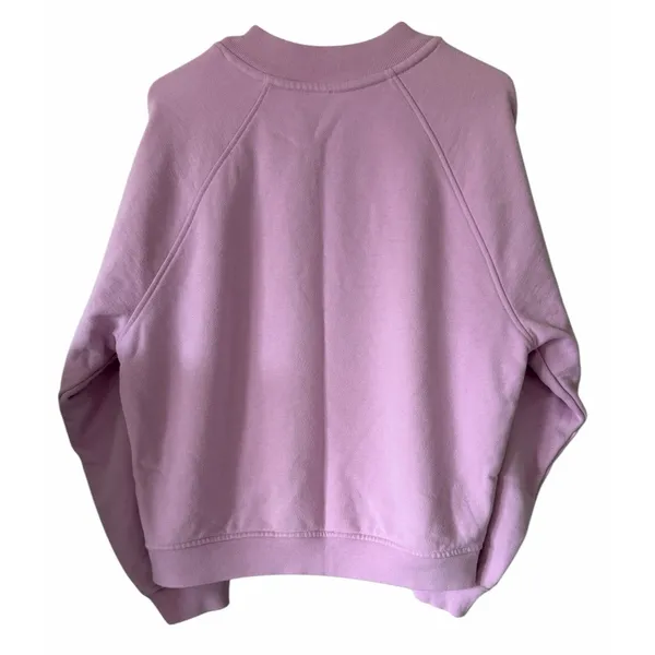Aloha Island ALO Yoga Heavy Weight Free Time Crew Neck Pullover Sugarplum Pink Women's Small? - Image 2
