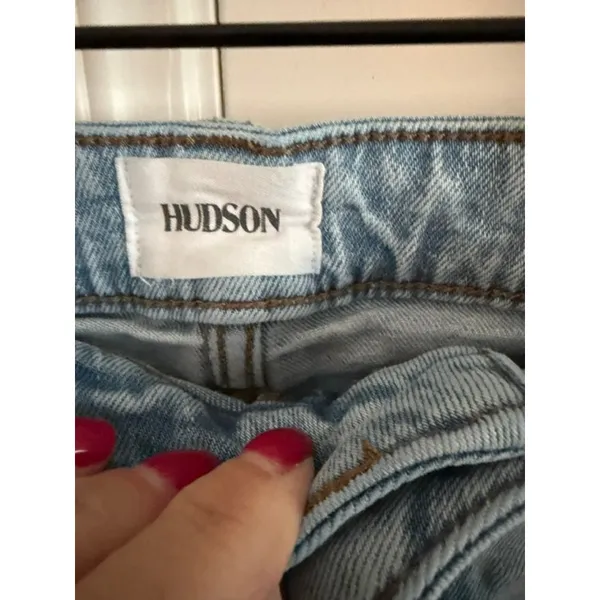 Hudson Jolene Whip Smart High Rise Wide Leg Jeans Size 28 - Image 6