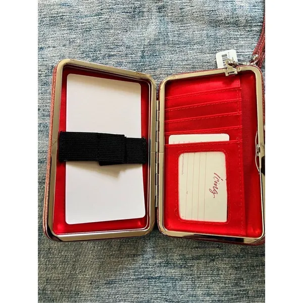 Icing Red Glitter Naughty Is The New Nice Smart Phone Wristlet - Image 4