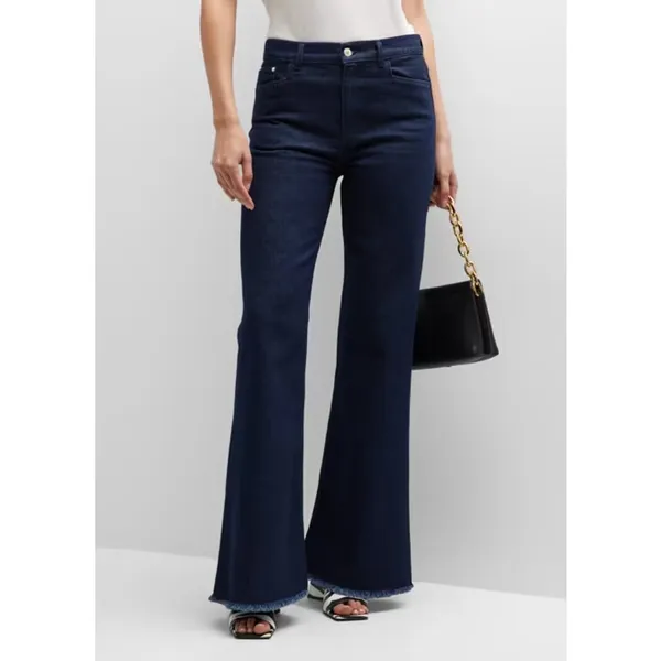 Wandler Daisy Flared Dark Blue Jeans Womens Size 26 - Image 12