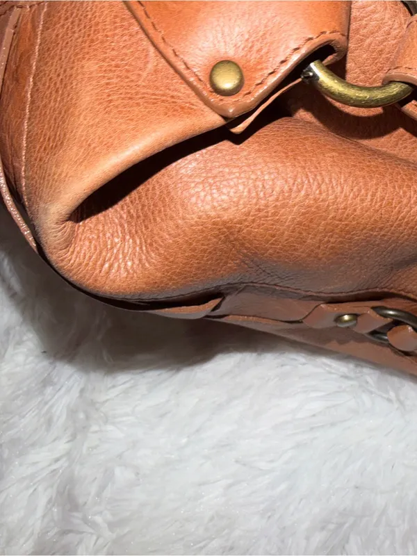 Frye Brown Classic Brown Leather Hobo Shoulder Bag - Image 6