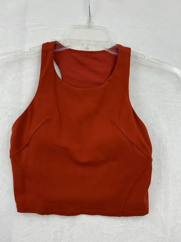 lululemon athletica Rust Red Cropped Tank 805 - Image 2
