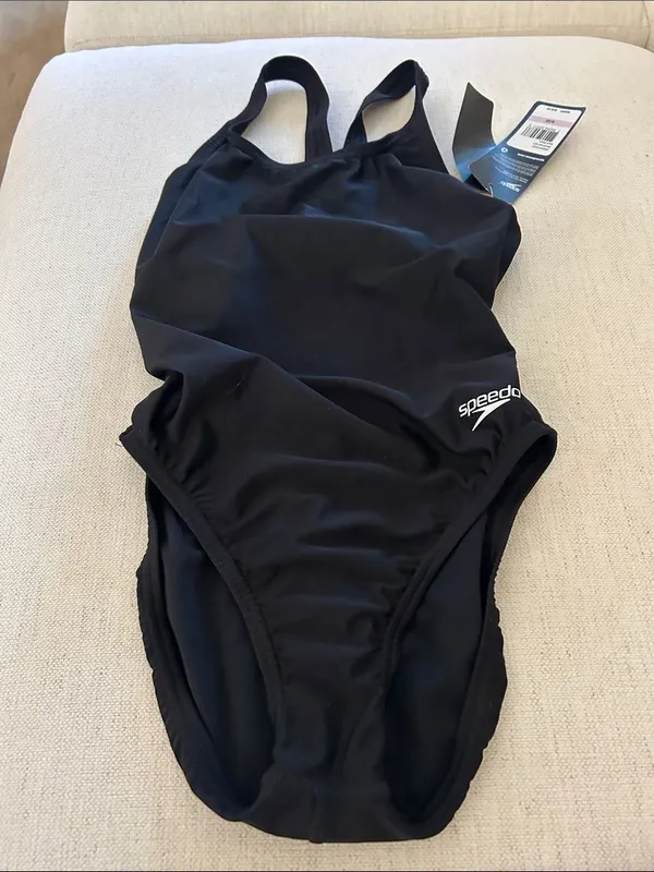 SPEEDO ProLT Super Pro Back One Piece Swimsuit - Black, size 6/32, NWT - Image 3