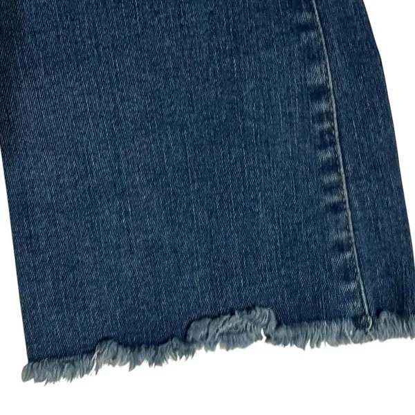 Free‎ People Mid Rise Raw Hem Flare Jeans Medium Wash Blue W28 61855-16515125 - Image 10