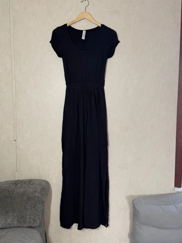 FP Beach Women’s Andrina's Long Cut Out High Slit Side Maxi Dress in Black XS - Image 3